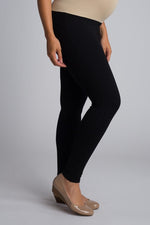 Load image into Gallery viewer, Black Skinny Maternity Pants
