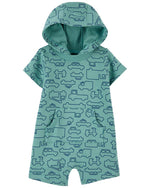 Load image into Gallery viewer, Construction Hooded Romper

