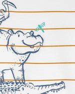 Load image into Gallery viewer, Hippo Striped 2-Piece Toddler Set
