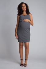 Load image into Gallery viewer, Black/White Striped Bun in the Oven Dress
