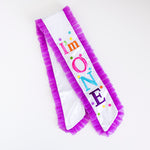 Load image into Gallery viewer, I'm ONE Rainbow Birthday Sash
